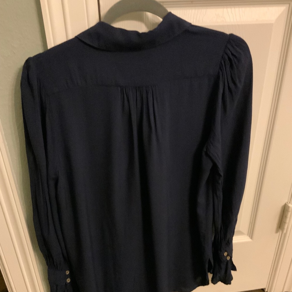 Maeve Navy Button down shirt